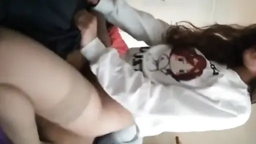 Daughter riding her dad hard