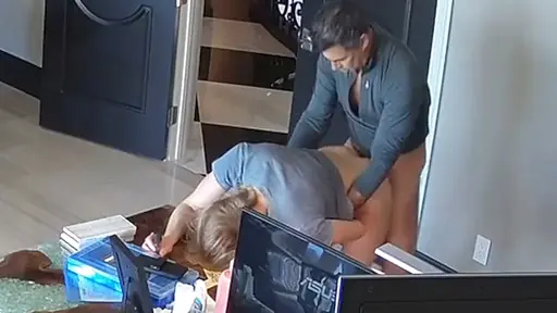 Real incest sex caught by hacked IP camera