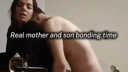 Real mother and son bonding time