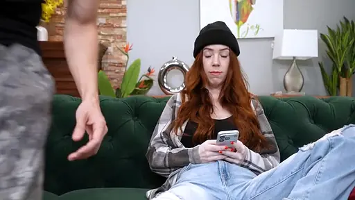 Lesbian sister is curious about brother’s dick