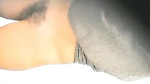 My cousin with lovely round butt and bushy pussy in the bathroom