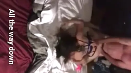 Horny old dad bends his tight teen daughter over mommy’s bed
