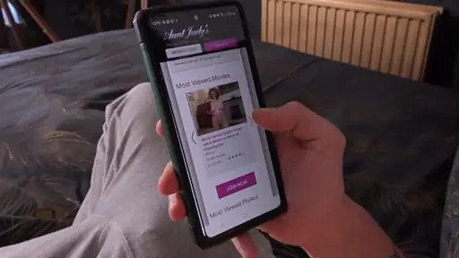 Mom walked into her son’s room and finds him engrossed in his phone