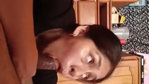 My real mom gives me a blowjob