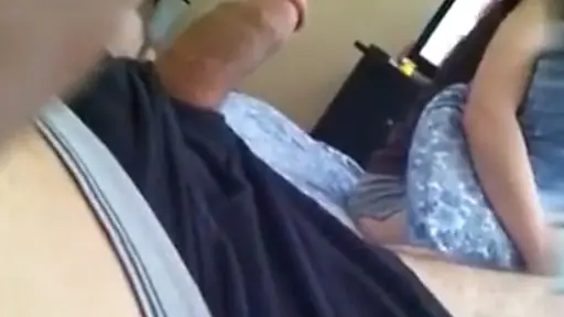 Sister touching brothers dick