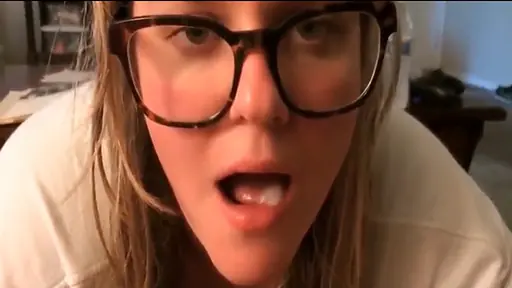 Bespectacled Cousin Blows Her Real Cousin and Gulps His Load