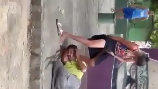 Wasted Chick Squats Over Passed-Out Dude and Pisses All Over His Face