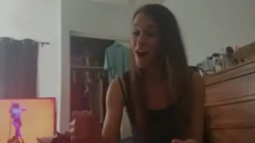 Sister Shocked At Her Brothers Cumshot