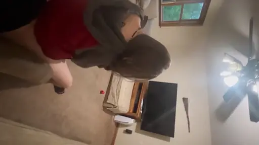 Single mom rides to orgasm