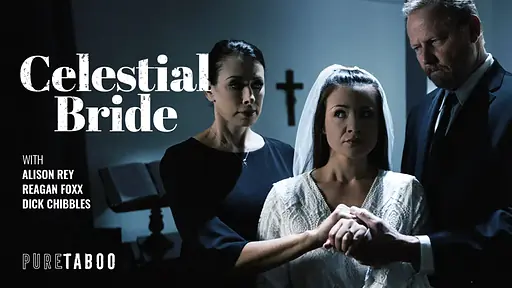 Young devout bride ritually prepared then quietly broken by her plural husband's obedient first wife