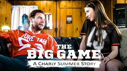 Slutty Stepdaughter Wearing Fishnet Stockings Seduces Her Football-Obsessed Stepdad During Big Game