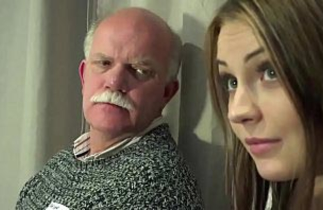 Grandpa fucking fingering pussy own granddaughter while mom’s in the shower