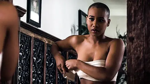 Confused coed hiding her shaved head finally letting roommates love her fully