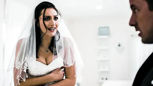 Jealous brother ripping bride's gown fucking her hard before her own wedding