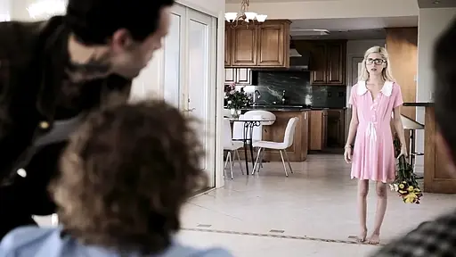 Nervous Nerdy Boyfriend Pimps Out His Shocked Virgin Girlfriend To Dangerous Drug Gang
