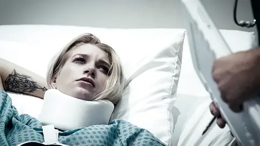 Exhausted Resident Doctor Finger Fucks Injured Teen Patient During Fake Sponge Bath