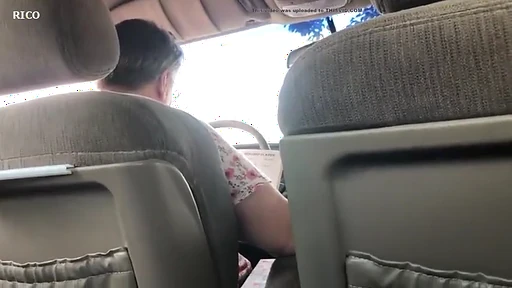 Horny Lil' Slut Fingers Her Dripping Cunt in the Backseat While Clueless Mom Drives Her to College