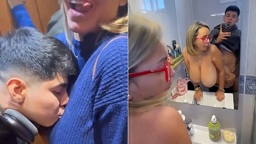 Busty Bad Mom Fucks With Son On Vacation While Her Cuckold Hubby Stays at Home