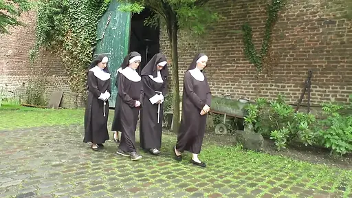 Horny Nuns Gets Passed Around by Perverted Prior for Rough Convent Fucking