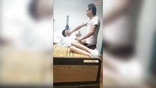 Crazy sister challenged her brother to fuck her in the hospital