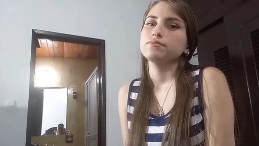 Sister sucks brother when home alone