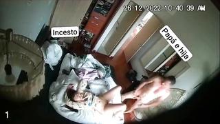 Hacked IP Camera Real Father and Daughter Oral - Vaginal Sex